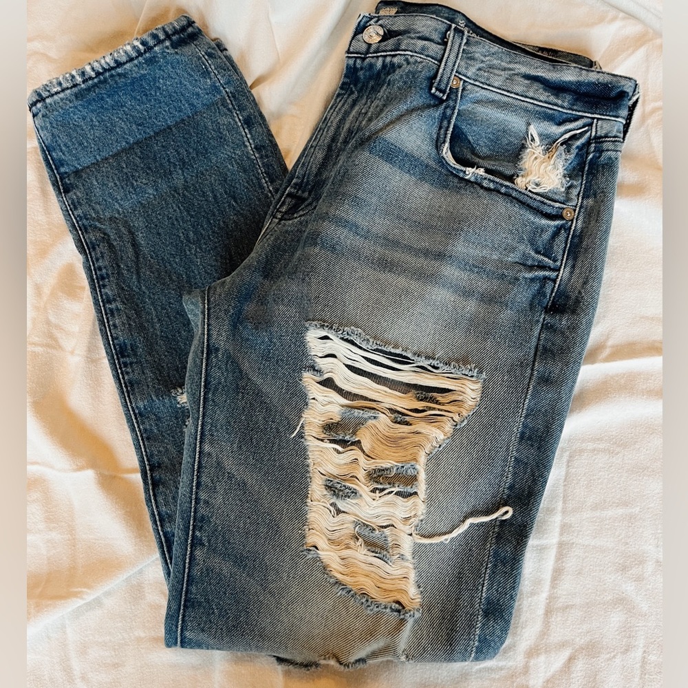 7’s Distressed Relaxed Skinny Jeans